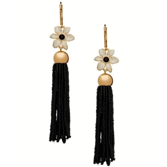 KATE SPADE • Lovely Lillies Tassel Boho Earrings - Picture 1 of 6